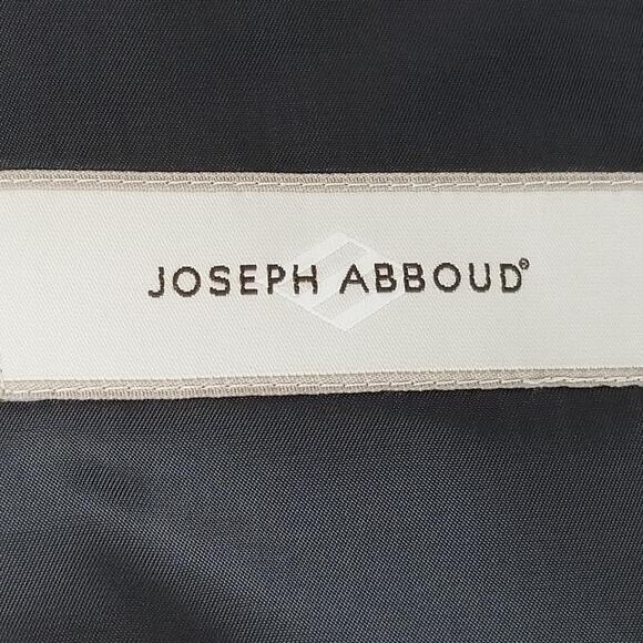 Joseph Abboud Blazer Mens 46S Charcoal Wool Pinstripe Two Button Notch Jacket - Picture 15 of 16